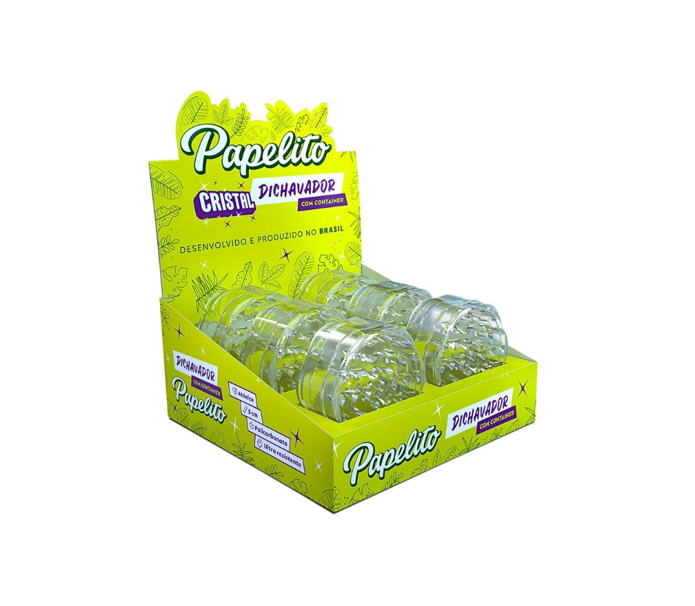 DICHAVADOR DE POLICARBONATO PAPELITO CRISTAL CX/6