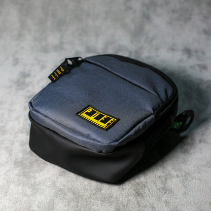 SHOULDER BAG PUFF LOGO CINZA
