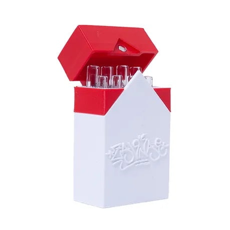 KIT PITEIRA DE VIDRO BOX CIGARRO BIG TRANSPARENTE