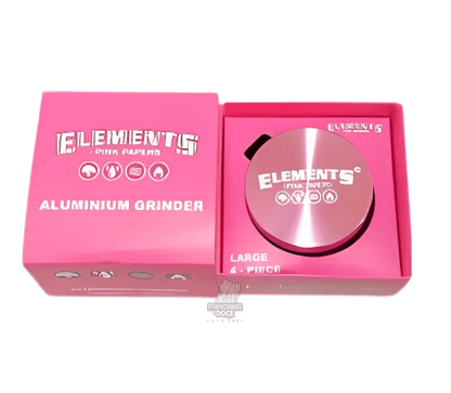 DICHAVADOR DE METAL 4 PARTES ELEMENTS ROSA