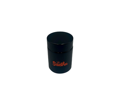 POTE DE VIDRO HERMETICO SADHU 120ML BLACK EDITION