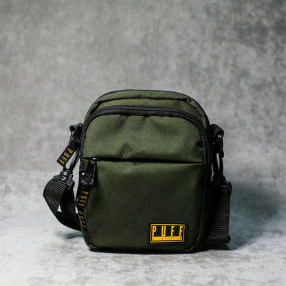 SHOULDER BAG PUFF LOGO VERDE
