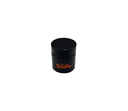 POTE DE VIDRO HERMETICO SADHU 90ML BLACK EDITION