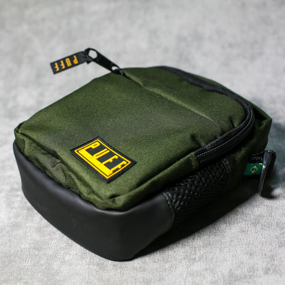 SHOULDER BAG PUFF LOGO VERDE