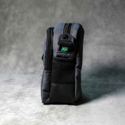 SHOULDER BAG PUFF LOGO CINZA