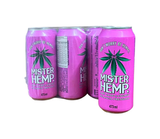 ENERGÉTICO TERPENADO MISTER HEMP 473ML MELANCIA CX/6