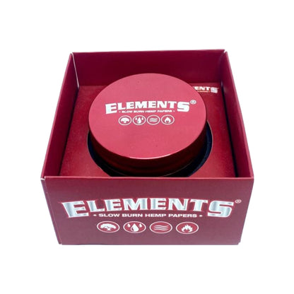 DICHAVADOR DE METAL 4 PARTES ELEMENTS VERMELHO