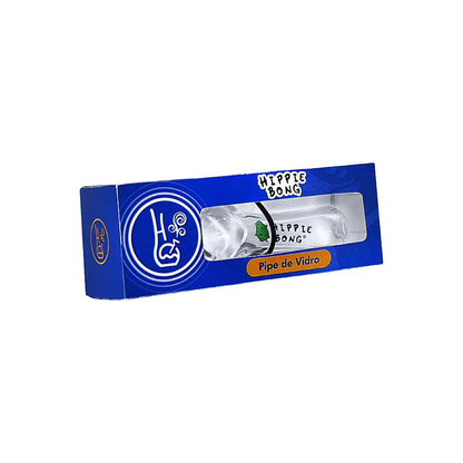 PIPE DE VIDRO HIPPIE BONG TRANSPARENTE