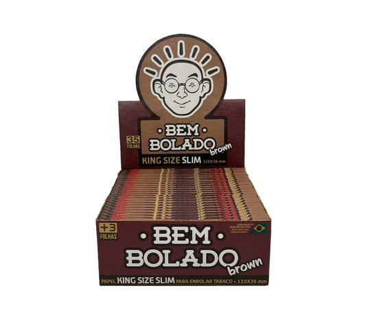 SEDA BEM BOLADO BROWN SLIM KING SIZE CX/50