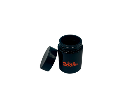 POTE DE VIDRO HERMETICO SADHU 120ML BLACK EDITION