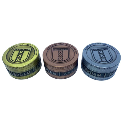 DICHAVADOR DE METAL TRANÇADO SIMPLES 4 PARTES