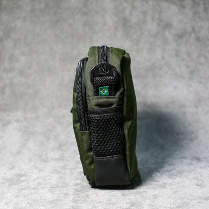 SHOULDER BAG PUFF LOGO VERDE