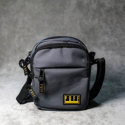 SHOULDER BAG PUFF LOGO CINZA