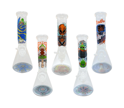 BONG DE VIDRO SADHU COLEÇÃO PSICODELIA